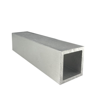 6063-T6 6061 Aluminum Square Tubing 1.5" 3" Alloy Internal Threaded For Sliding Door Track