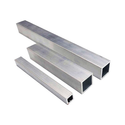Thin Wall  Extruded Aluminum Square Tubing Metric Powder Coat Wood Grain Lightweight 6063 T5
